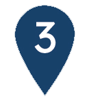 a map pin that says "3"
