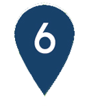 a map pin that says "6"