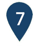 a map pin with the number 7 in it
